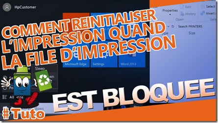 Comment Réinitialiser l’Impression Quand La file d’Impression Est Bloquée