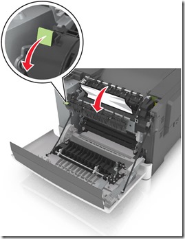 Pull green lever