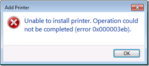 Impression et message d’erreur